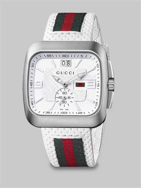 white gucci watch for men